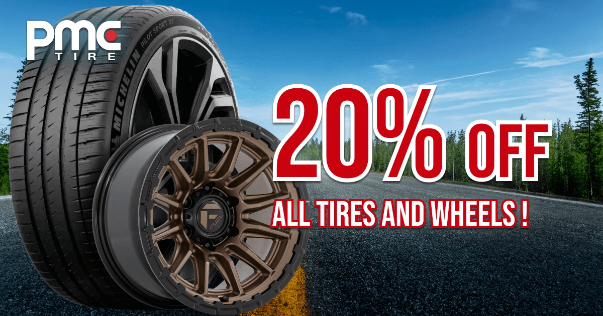 20% off Tires/Rims - Free delivery